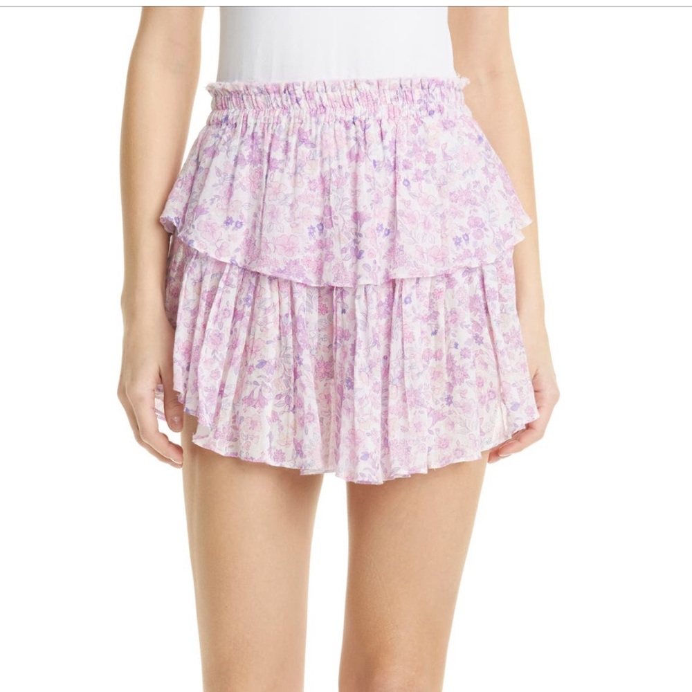 LOVESHACKFANCY Ruffle Mini Skirt - Picture 2 of 4